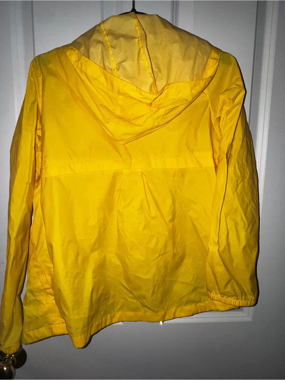Columbia Kids Yellow Hooded Packable Shell Jacket